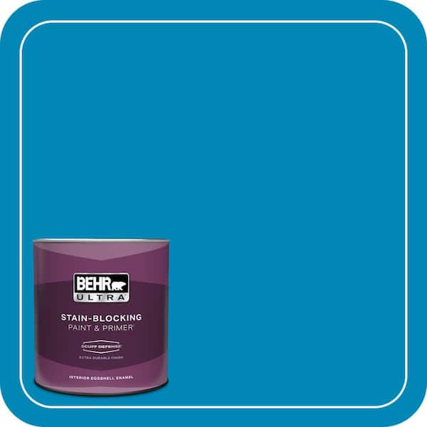 BEHR ULTRA 1 qt. #540B-7 Royal Peacock Extra Durable Eggshell Enamel Interior Paint & Primer