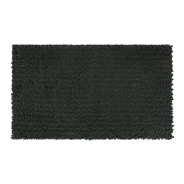 Mohawk Home Metaphor Charcoal 20 in. x 34 in. Micro Denier Polyester Bath Mat