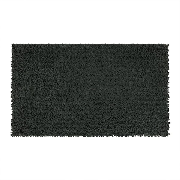 Mohawk Home Metaphor Charcoal 27 in. x 45 in. Micro Denier Polyester Bath Mat
