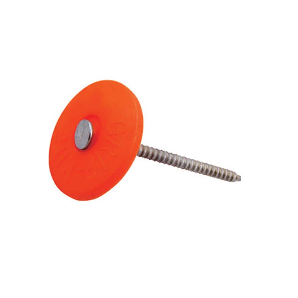 GripRite 11/4 in Grip CapPlastic Roofing Nails 2M GC114 The Home Depot