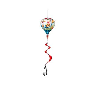 55 in. Fall Plaid Truck Animated Burlap Balloon Spinner