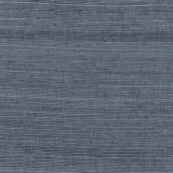 Kenneth James Victoria Indigo Grasscloth Wallpaper Sample