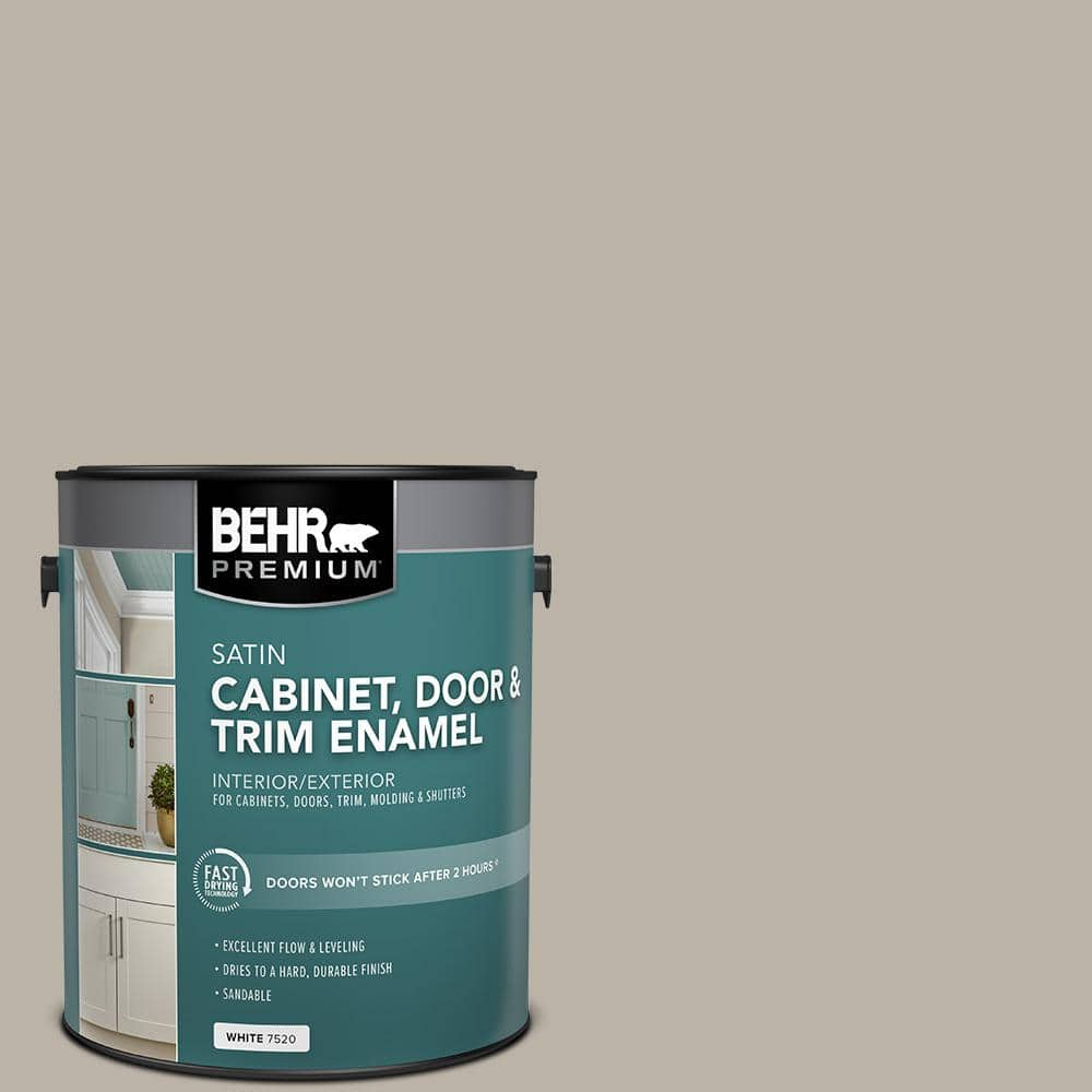 BEHR PREMIUM 1 Gal. #MQ2-55 Park Avenue Satin Enamel Interior/Exterior ...