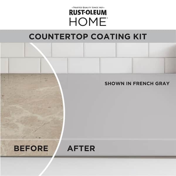 1 qt. French Gray Satin Interior Countertop Paint Kit