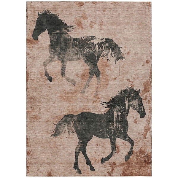 Addison Rugs Chantille Machine Washable Indoor/Outdoor Abstract ACN1717 Paprika 2 ft. 6 in. x 3 ft. 10 in. Area Rug