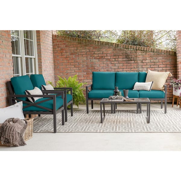 Leisure Made Blakely 6Piece Aluminum Patio Conversation Set with