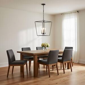 Viota Medium 4-Light Aged Iron Dining Room Entry Hallway Transitional Pendant Light