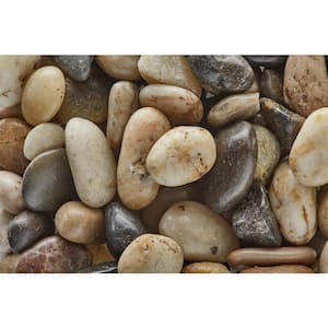 3/4 in. to 1.5 in. Polished Mixed Pebbles (20 lbs. Bag)