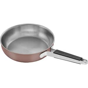 9.5-inch Rose Stainless Steel Frying Pan