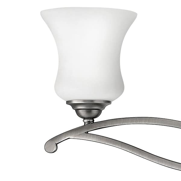 HINKLEY - Brooke 31.25 in. 4 Light Antique Nickel Vanity Light