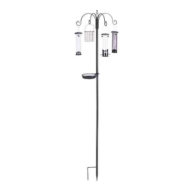 NORTH STATES Ultimate Station Tube Birdfeeder, Black