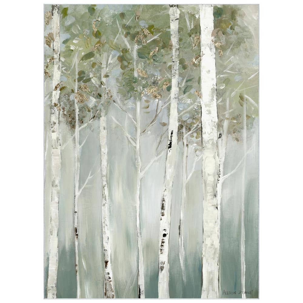 Green 8' x 10' Whispering Birch Forest II Washable Art Area Rug Power-loomed Heavenly Softness with Non-Slipping Backing price history on PriceWatchPro