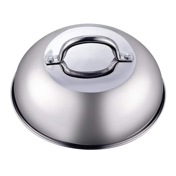 Cook N Home 9.5 in./24 cm Stainless Steel Grill Cooking Steaming Dome Lid Cover