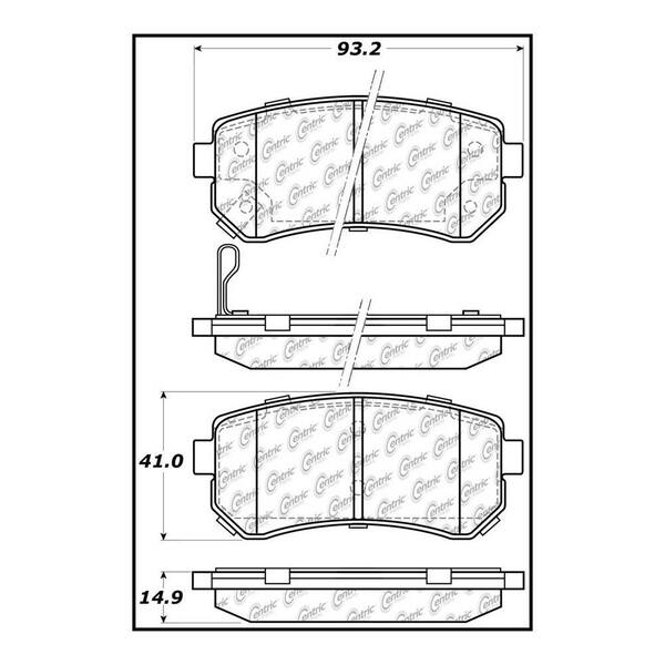 Centric Parts Disc Brake Pad Set