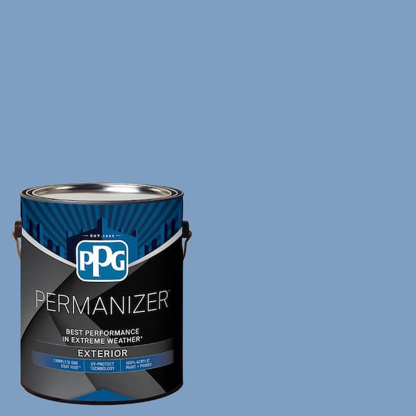 1 gal. PPG1162-4 Alaskan Blue Satin Exterior Paint