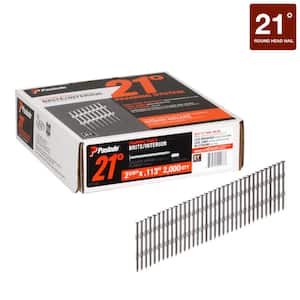 2-3/8 in. x 0.113-Gauge 21-Degree Brite Smooth Shank Plastic Collated Framing Nails (2000 per Box)