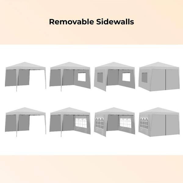 ITOPFOX 10 ft. x 10 ft. Pink Outdoor Pop Up Gazebo Canopy