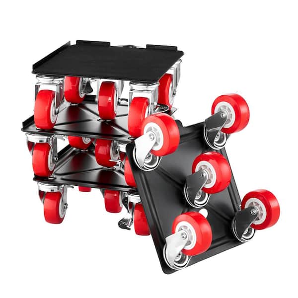 VEVOR Furniture Dolly, Maximum Load 3474 lbs. Heavy Duty Furniture Movers with 5 360° Rotation Wheels, Carbon Steel Panel