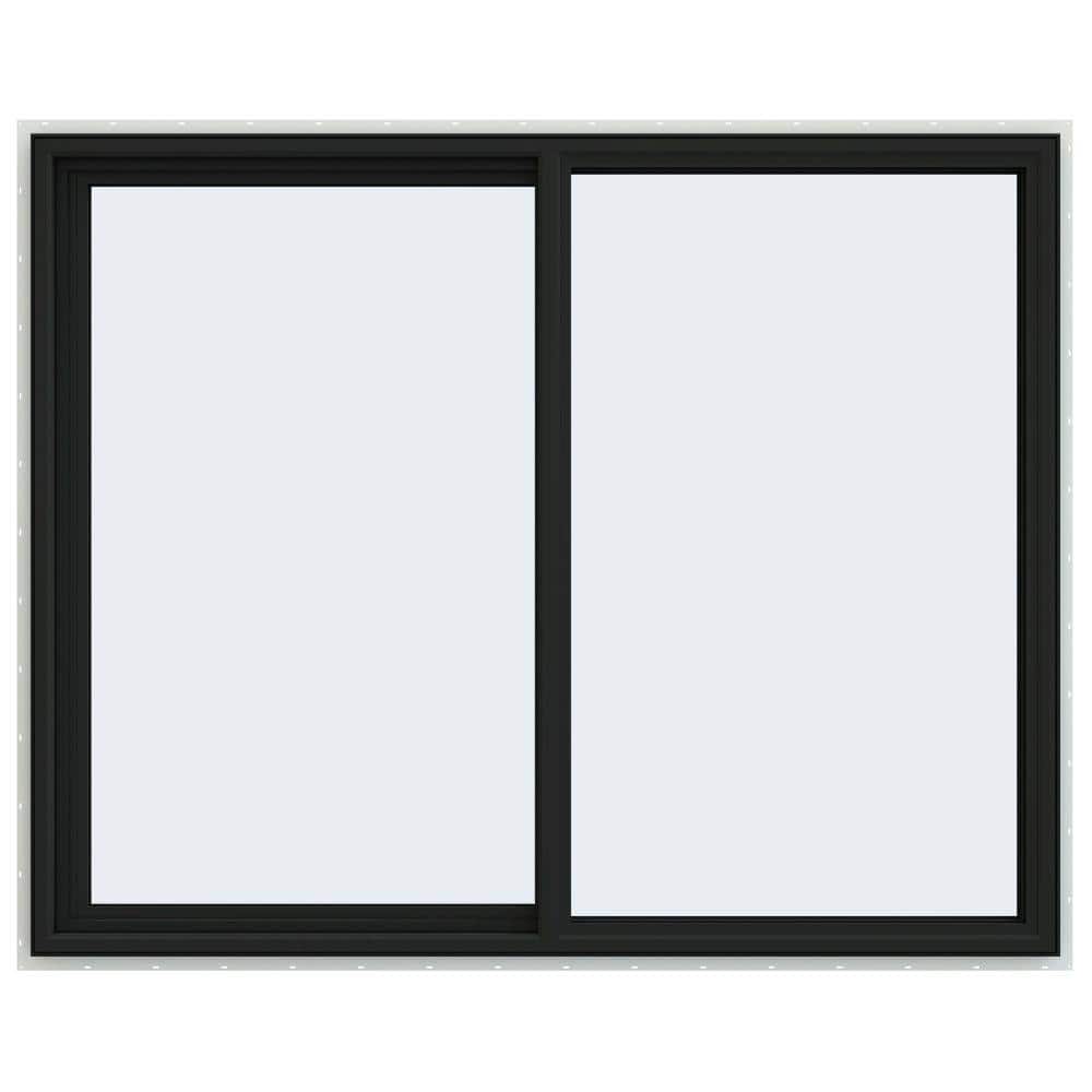 JELDWEN 60 in. x 48 in. V4500 Series Bronze FiniShield Vinyl Left