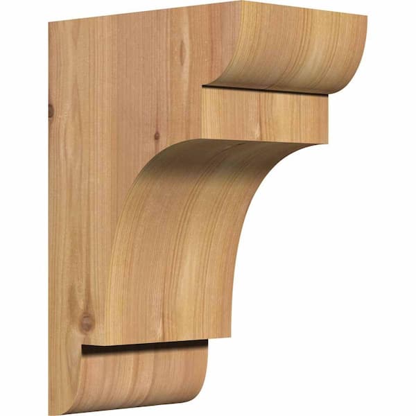 Ekena Millwork 5-1/2 in. x 8 in. x 12 in. Western Red Cedar New Brighton Smooth Corbel