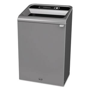 33 Gal. Gray Landfill Configure Indoor Recycling Waste Receptacle
