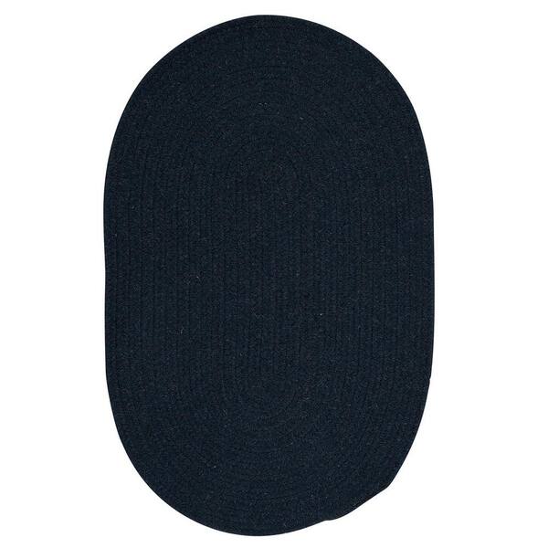 Home Decorators Collection Edward Dark Blue 2 ft. x 12 ft. Braided Runner Rug
