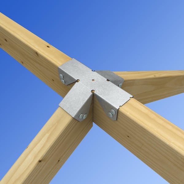 FWH 18-Gauge Four-Way Connector for 2x Nominal Lumber