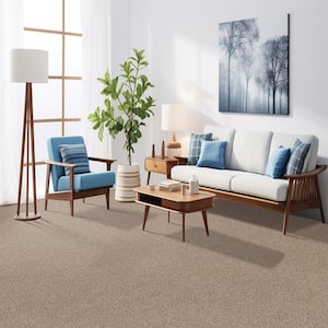 Hainsridge - Creekside Brown 68 oz. Triexta Texture Installed Carpet