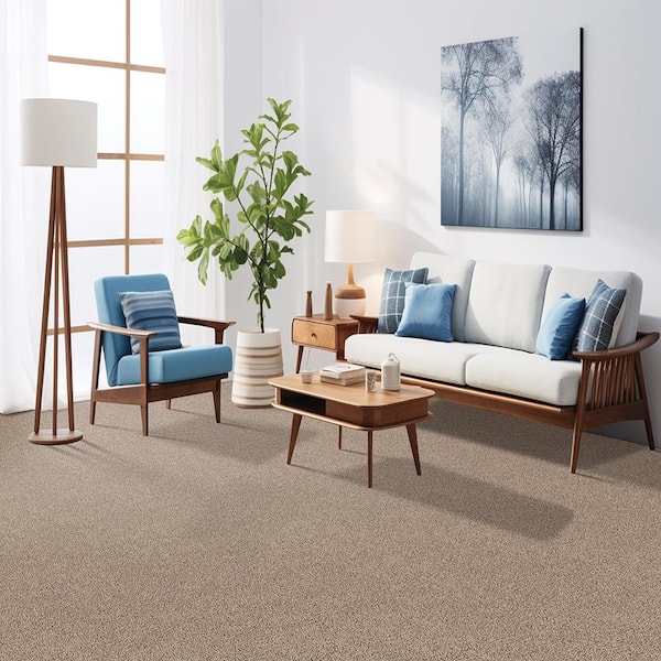 Hainsridge - Creekside Brown 68 oz. Triexta Texture Carpet - Installation Required