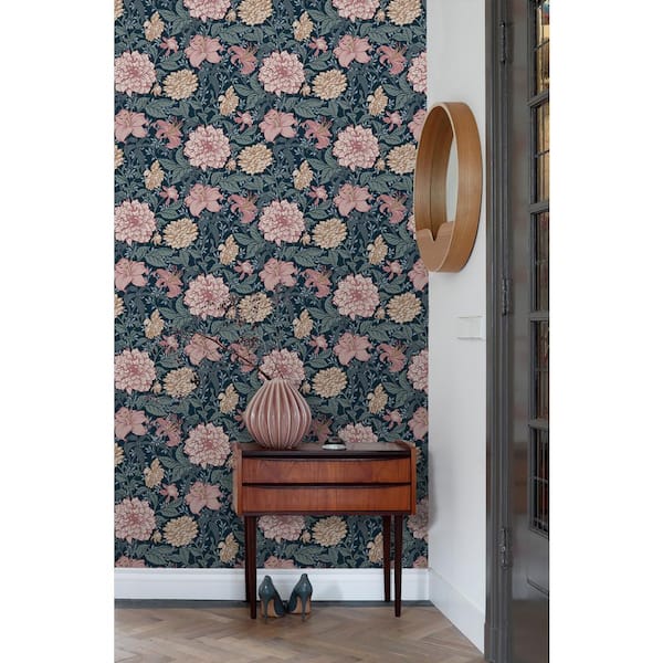 Persephone Multicolor Spring Blossoms Wallpaper