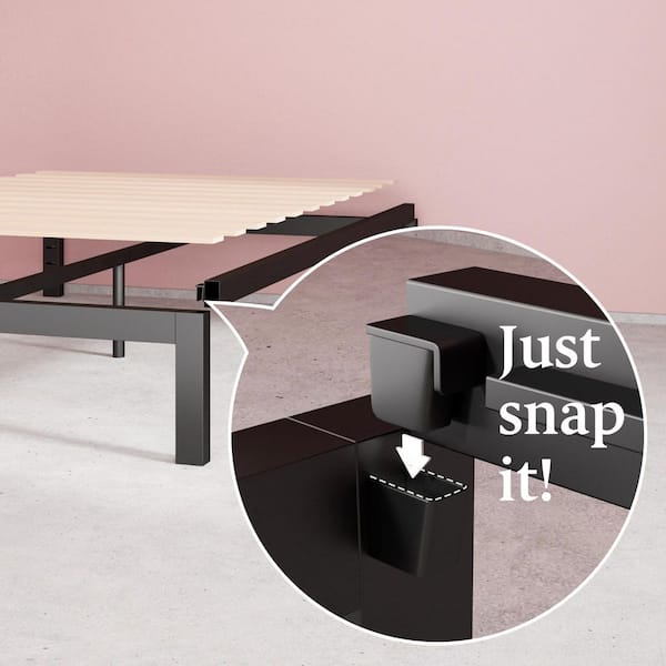 Zinus Lorrick Black Metal Twin Platform Bed Frame AZ-QSMP