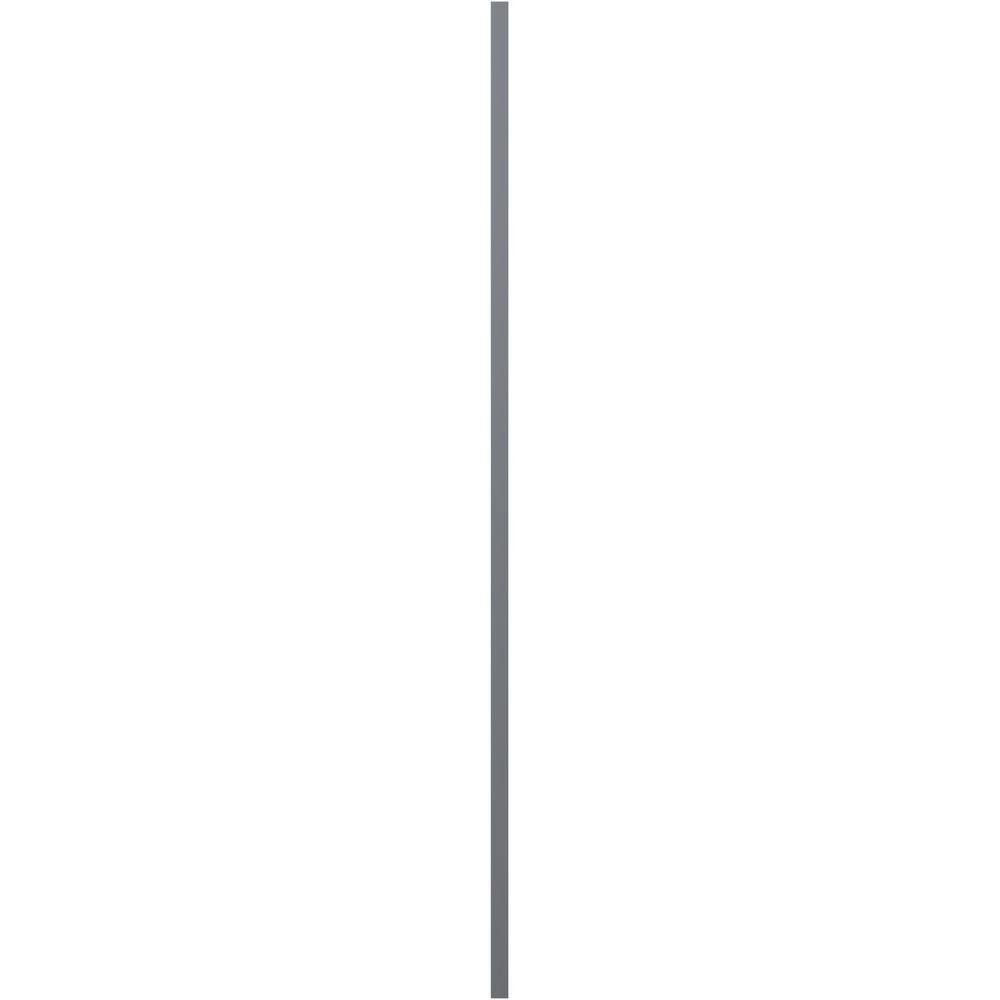 Gray Raised Panel Vinyl Shutters with Paintable Finish, 14.75"W x 71"H