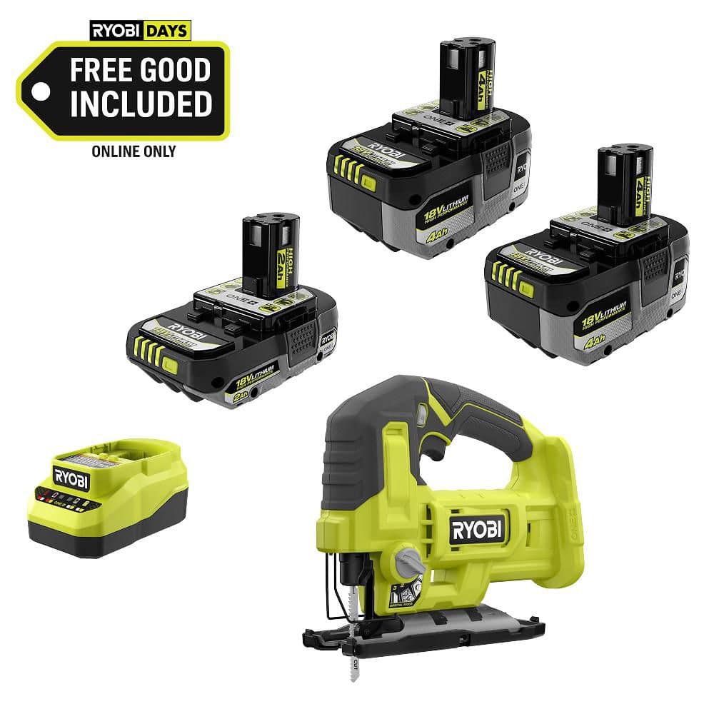 希少‼️RYOBI 磯濤18 RYOBI ONE+ 18V HIGH PERFORMANCE Kit w/ (2) 4.0 Ah Batteries, 2.0
