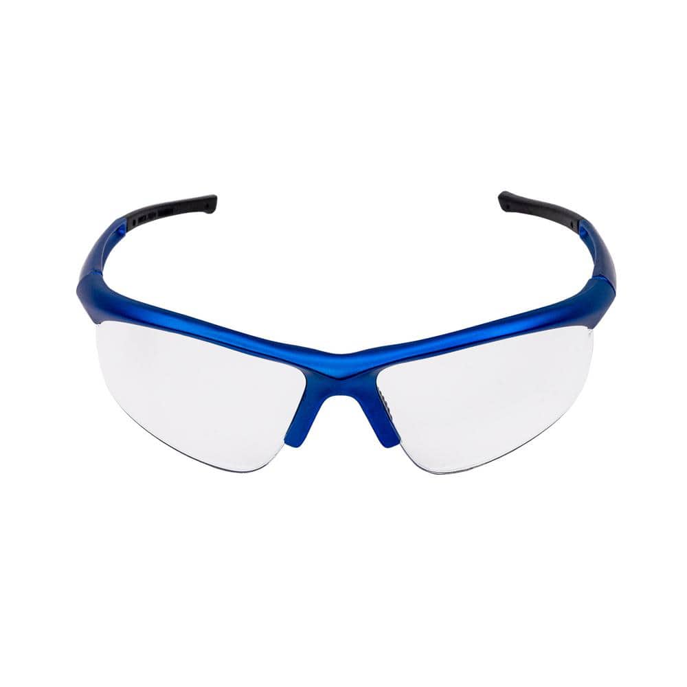 Clear/Blue, Sport MTX Safety Glasses (4-Pairs)