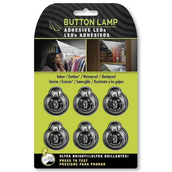 6-pk Button Lamp LED Utility Lights