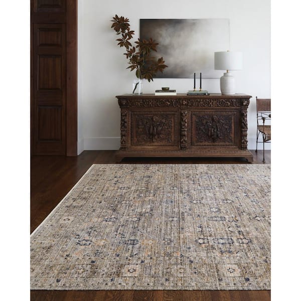 Becki Owens Margaret Brown Medallion 8 ft. x 10 ft. Washable Indoor/Outdoor Area Rug