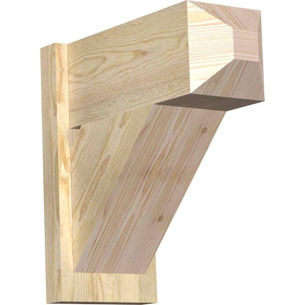 Ekena Millwork 8 in. x 18 in. x 18 in. Traditional Craftsman Rough Sawn Douglas Fir Outlooker