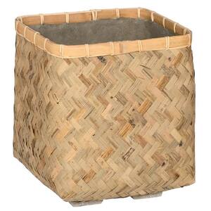 Wicker Finish Indoor/Outdoor Planter Lechuza 15356 Cube Cottage 30 AIO Sand Brown 