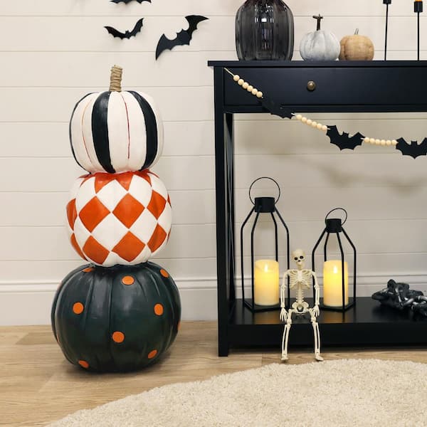 Halloween deals Trick or Treat Pumpkin Head Trio