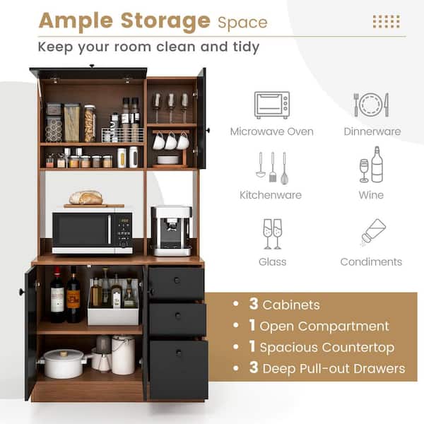 Kitchen Accessoriestall Pull-out Pantry (4-6shelf) with Walnut Wood Storage  Rack - China Kitchen Accessories and Kitchen Appliance price