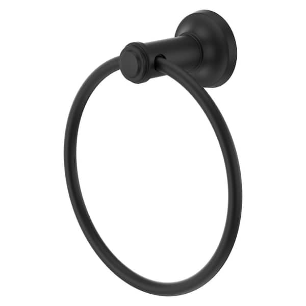 Pfister Briscoe Wall Mounted Towel Ring in Spot Defense Matte Black