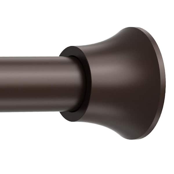 76in. Stainless Steel Adjustable Spring Tension Shower Curtain Rod No Drilling No Rust Bath Accessory in Bronze