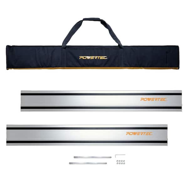 110 in. Track Saw Guide Rail Connector Set with Protective Bag for Milwaukee Track Saw