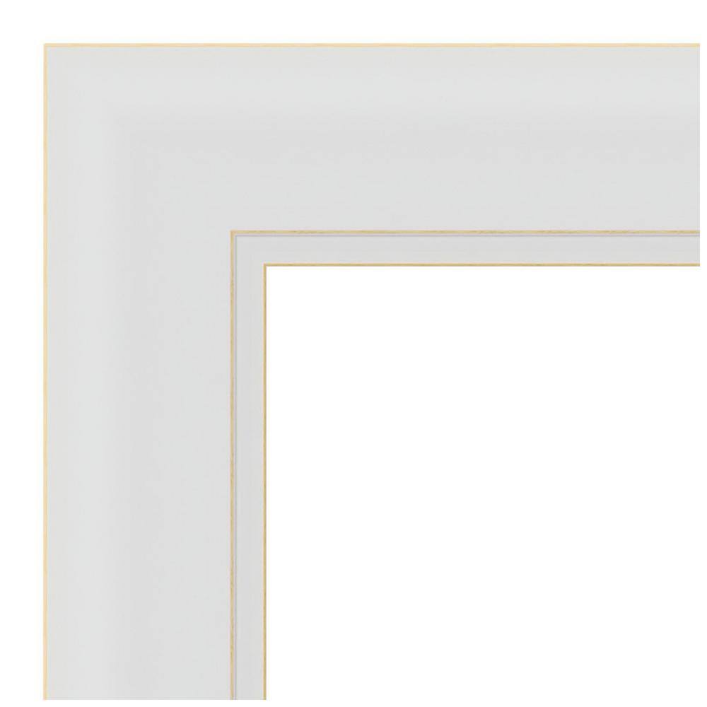 Natural Cork Board with Soft White Frame, 37.48" x 19.9"