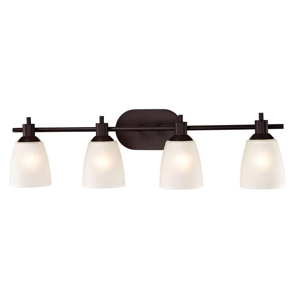 Titan Lighting Jackson 4Light OilRubbed Bronze Bath Bar Light TN