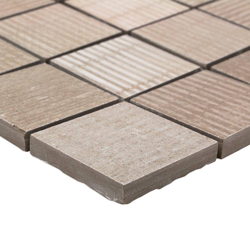 Beige Matte Porcelain Mosaic Tile for Walls and Floors