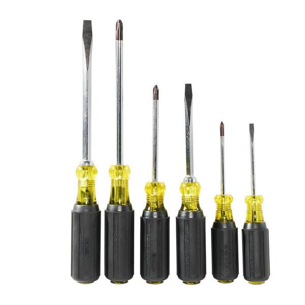 Klein Tools 6-Piece Assorted Screwdriver Set - Cushion Grip