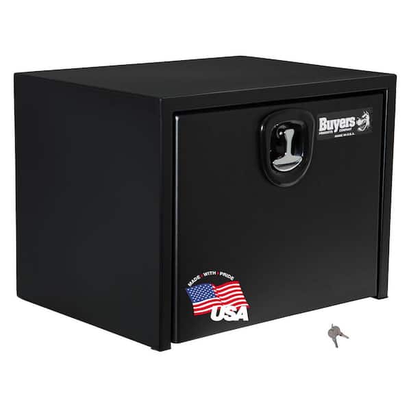 BUYERS PRODUCTS 24 in. x 24 in. x 24 in. Gloss Black Steel Underbody Truck Tool Box
