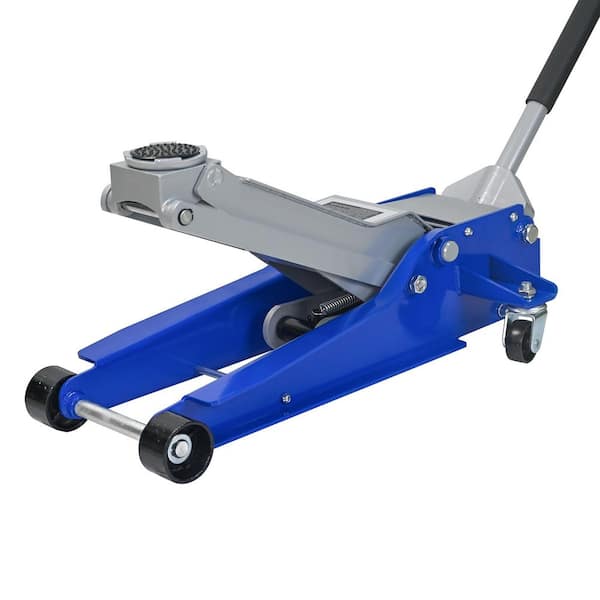 5 Ton Low Profile Floor Jack, Heavy-Duty Steel Racing Floor Jack with dual Piston Quick Lift Pump