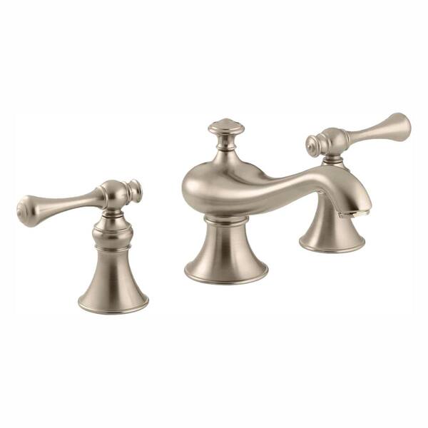 KOHLER Revival 8 in. Widespread 2-Handle Water-Saving Bathroom Faucet in Vibrant Brushed Bronze
